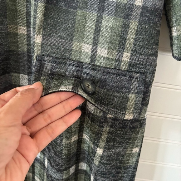 Connected Apparel Womens Woven Plaid Shift Dress Size 12 - Picture 7 of 11